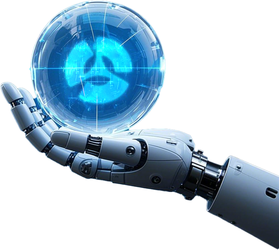 AI Robot with Crypto Sphere